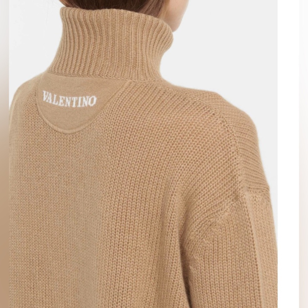 VALENTINO Logo Cashmere Sweater S/M